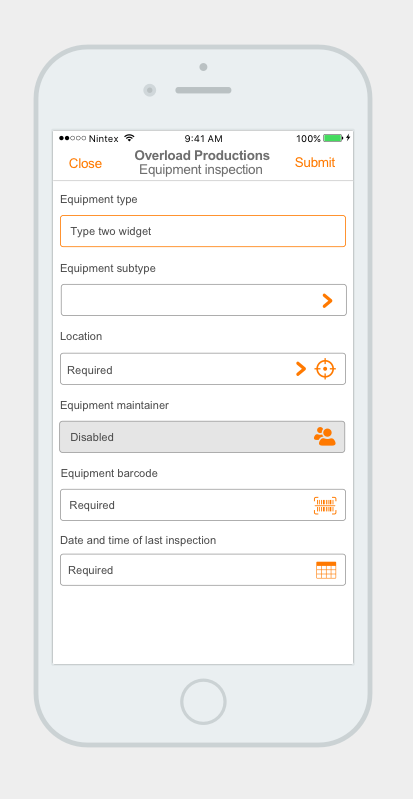 Mobile form design preview