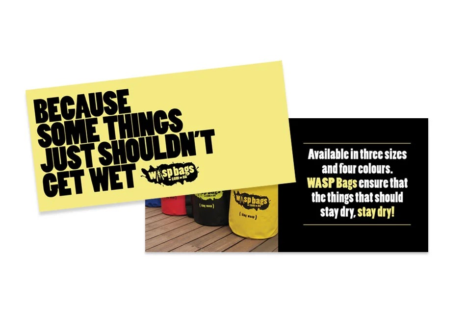 Wasp Bags flyer design